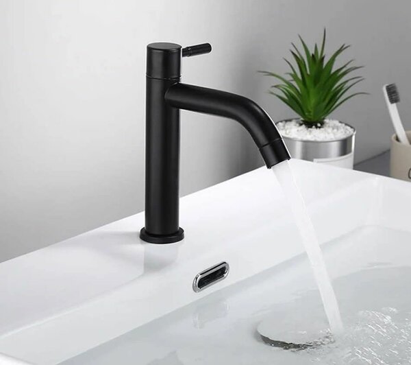 Robinet lavabo moderne noir
