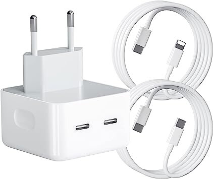 Chargeur USB-C Double Port Rapide