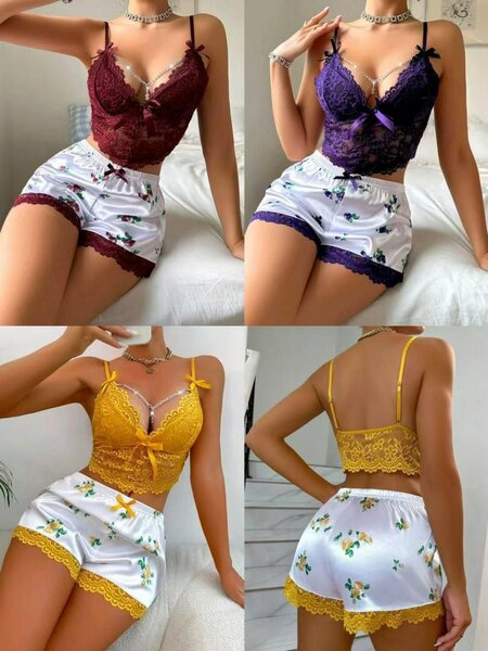 Ensemble lingerie dentelle femme