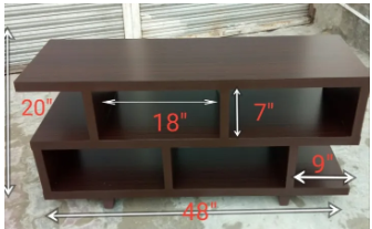 stylish TV entertainment unit/Led/Lcd table cconsole L 48'' H 20 D 14