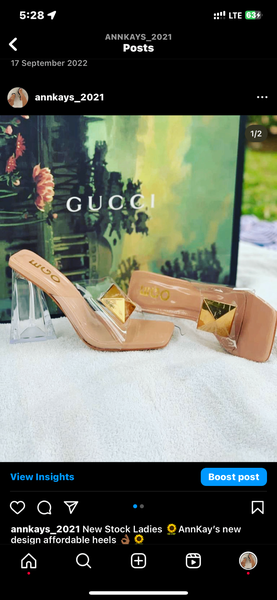 Ego triangle bottom heels