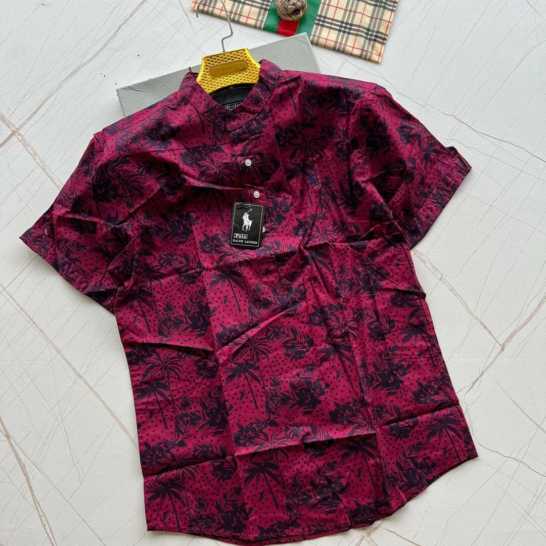 Polo Linen Flower Shirts