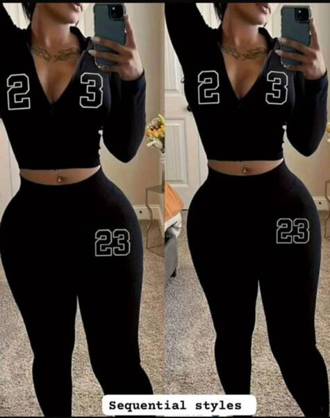 Ensemble fitness élégant femme