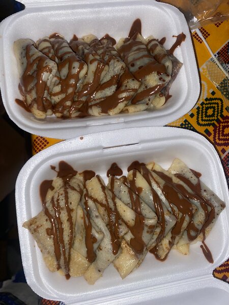 Crêpes sucrées au chocolat