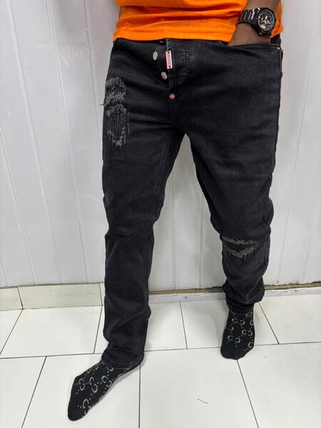 Jean Homme Noir Décontracté