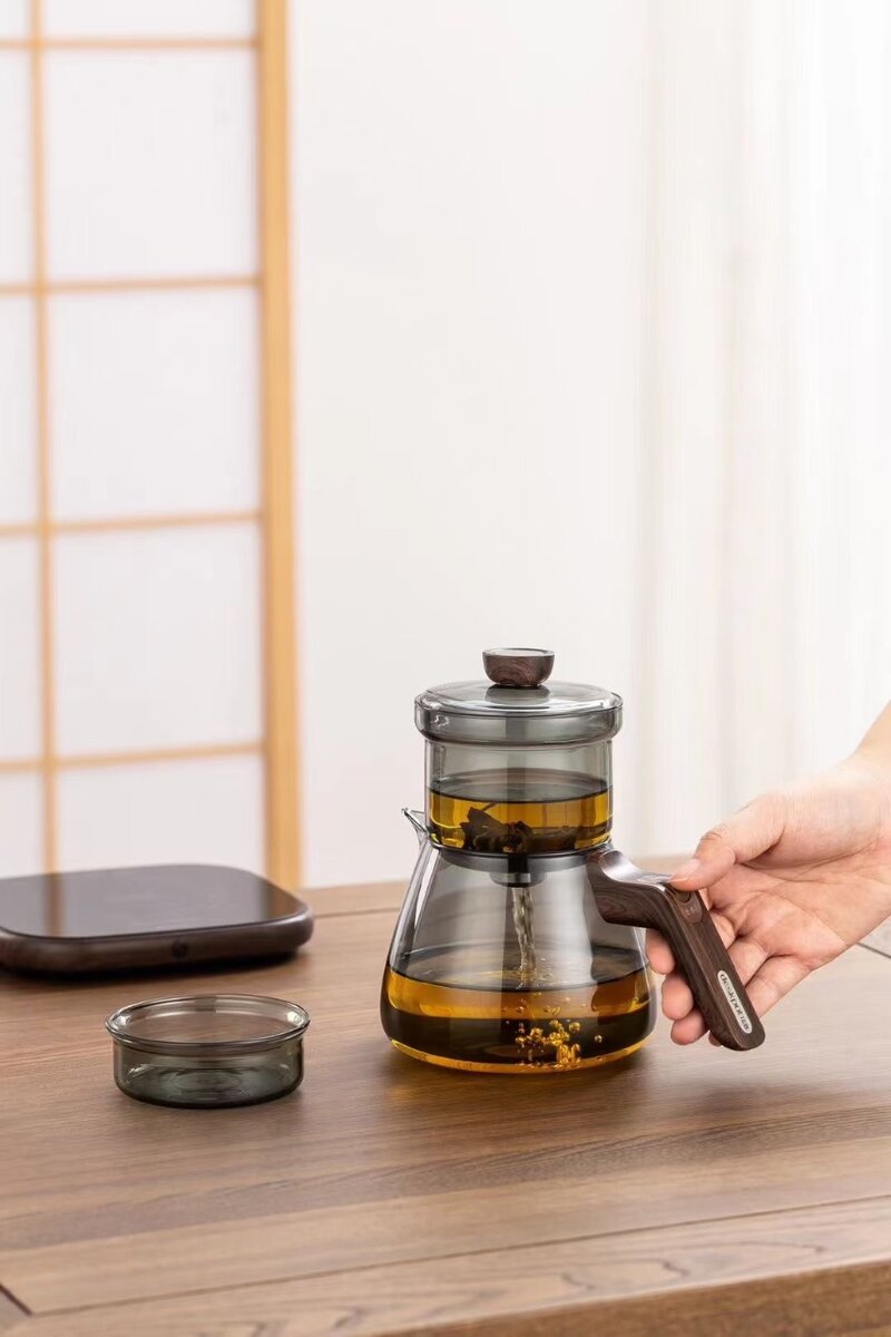 стеклянный заварочный чайник