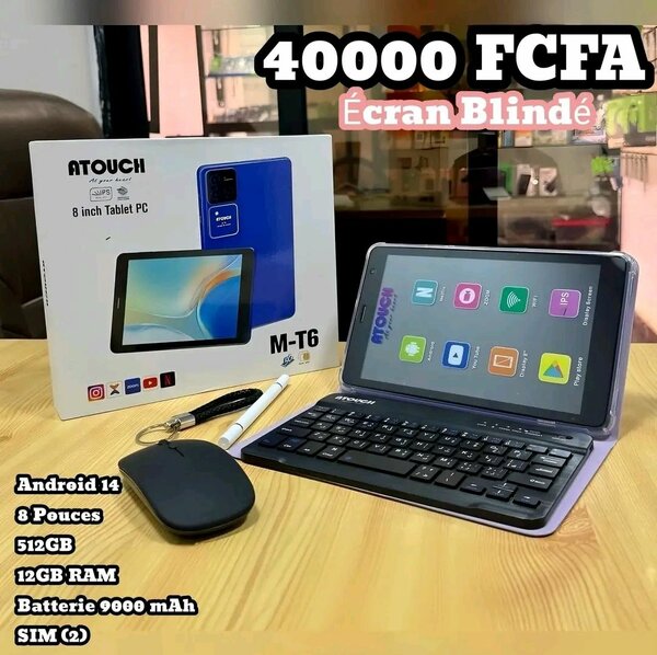 Tablette 8'' Android 14 512GB