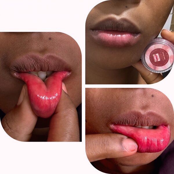 Lèvre rose homme et femme