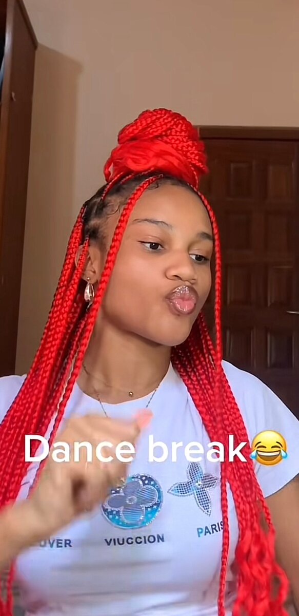 Extansions rouges pour tresses