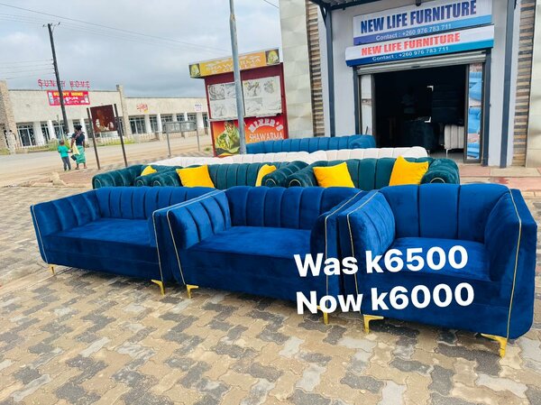 Sofa set blue