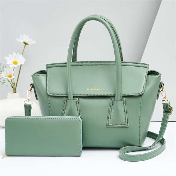 Sac à main vert chic