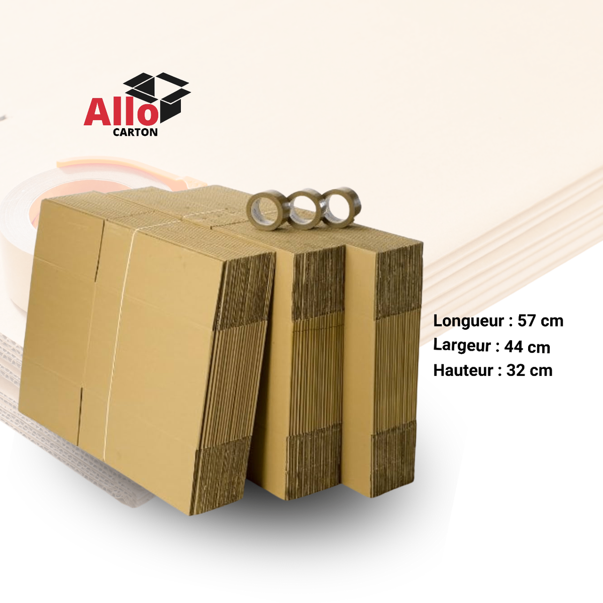 Emballages cartons neufs