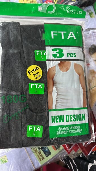 Débardeur noir Homme Pack de 3