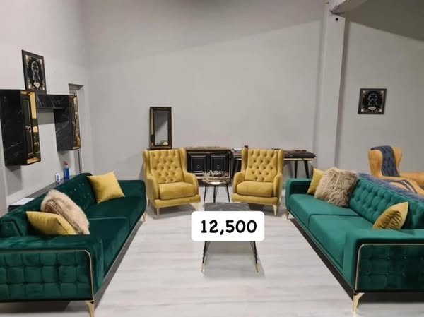 green emerald furniture set