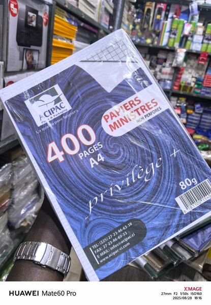 Papiers Minuteries A4 400 Pages