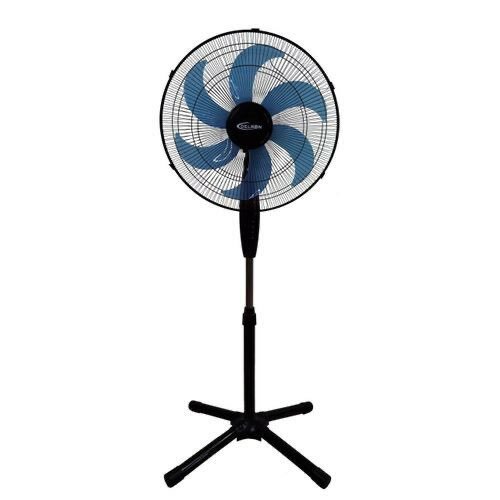 Delron 18" - 6 Blades Standing Fan - Blue/Black