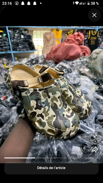 Sabots Crocs camouflage stylés
