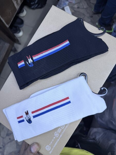 Chaussettes sport rayées
