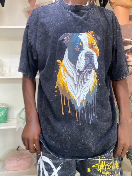 T-shirt Bulldog Design Homme