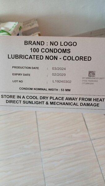 Boîte de 100 Préservatifs Lubrifiés