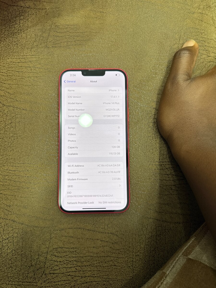 iPhone 14 Plus red eSIM unlocked