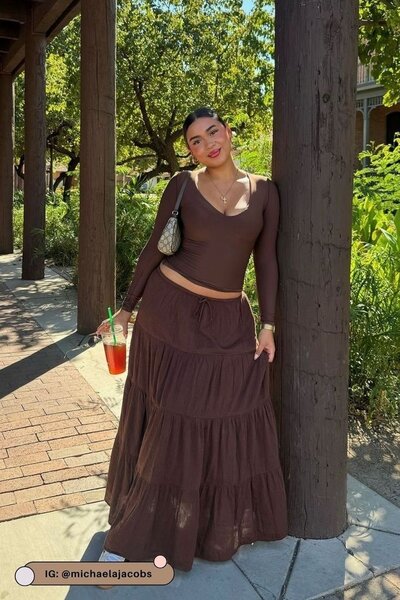Boho Maxi Skirt Set