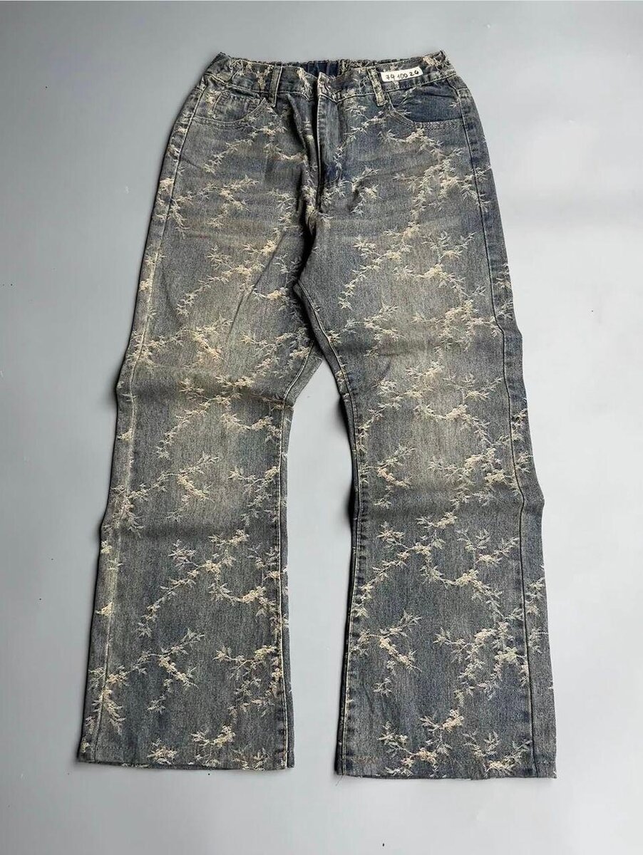 Jean tendance à imprimé floral