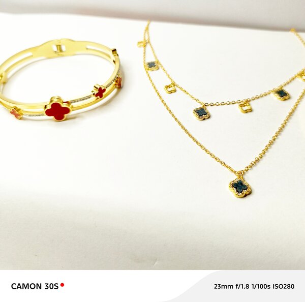 Bijoux élégants dorés