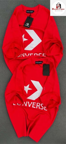 T-shirt rouge Converse unisexe