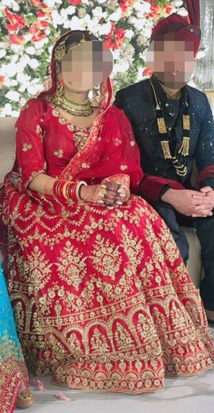 Bridal lehenga beautiful...wore for only 3 hours only