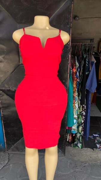 High quality and comfortable women's dress red