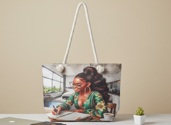 Sac fourre-tout imprimé artistique