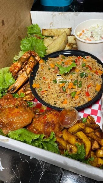 Gourmet Box Meal with Jollof Rice