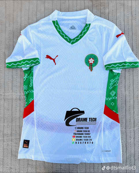 Maillot Foot Maroc Blanc