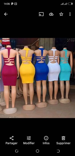 Robe moulante dos nu chic