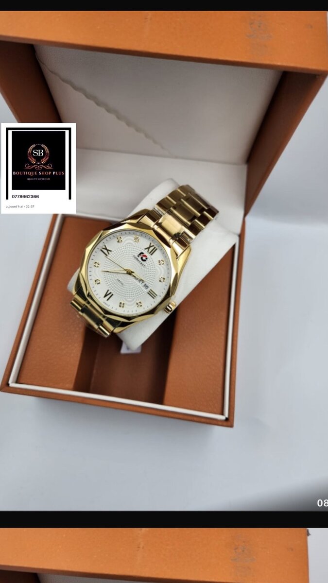 Montre Élégante Homme Brillante