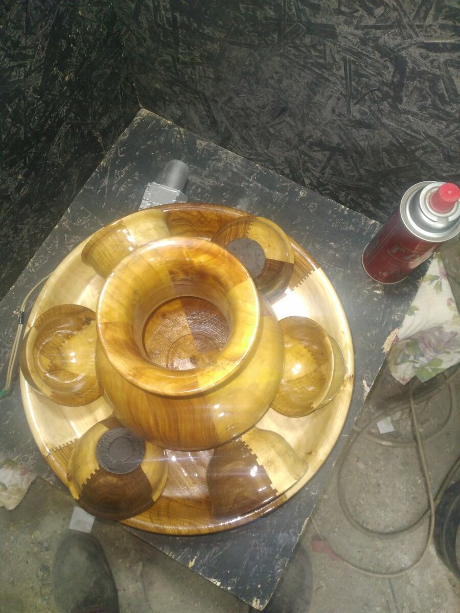 Деревянная посуда. N6. Кумысный набор.