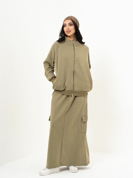 Костюм и юбка с начесом