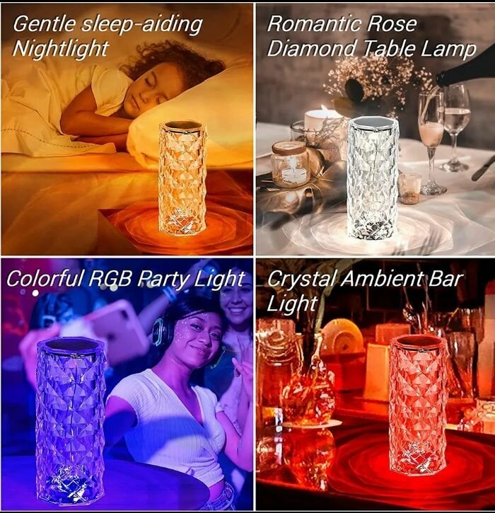 Lampe Cristal LED RGB Ambiance