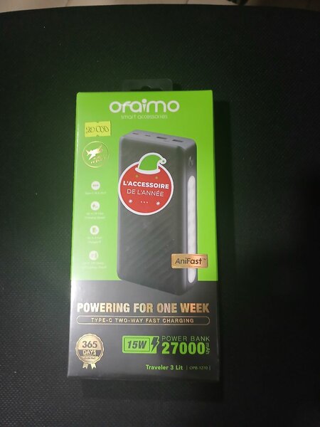 Powerbank Oraimo 27000mAh