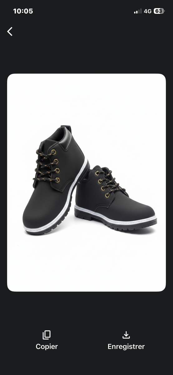 Bottes Noires Enfant Chaudes