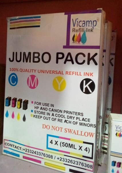 VICAMP UNIVERSAL PRINTER REFILL INK - JUMBO PACK