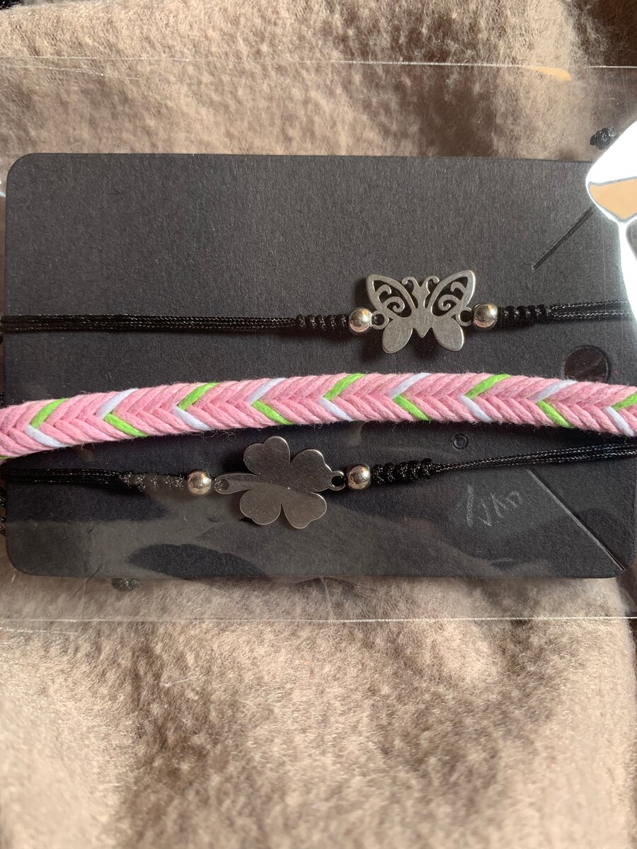 Bracelets en corde tressée