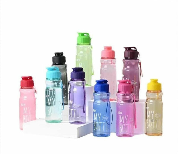 Bouteille d'eau colorée portable