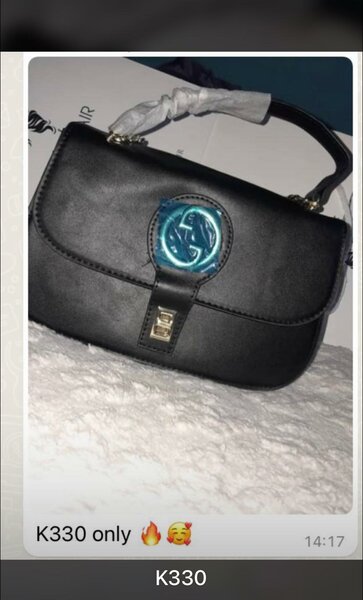Small black handbag