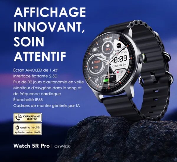 Montre Oraimo ER Ecran Rond