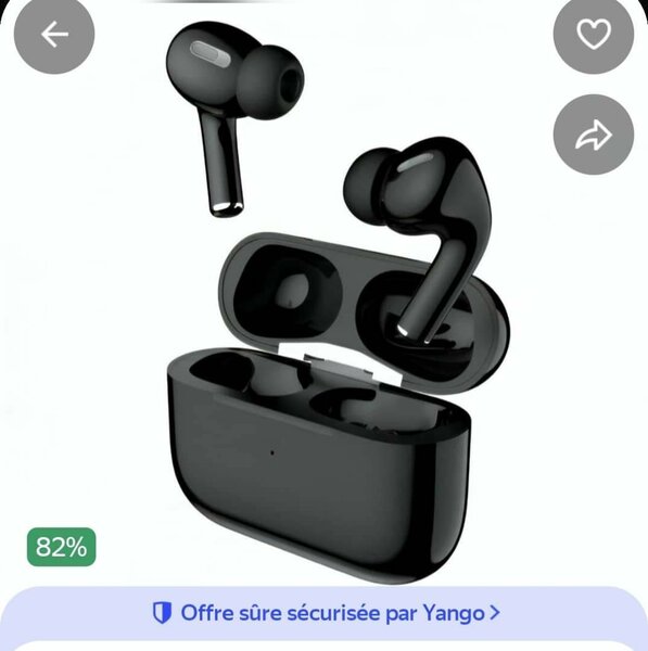 Écouteurs Bluetooth sans fil noir