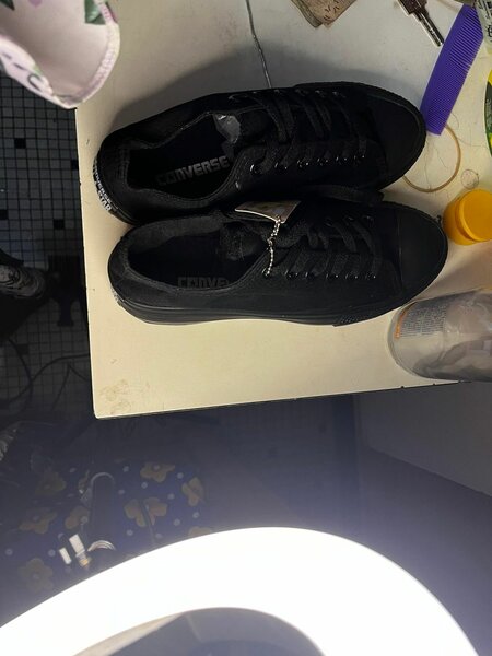 Sneakers en toile noires tendance