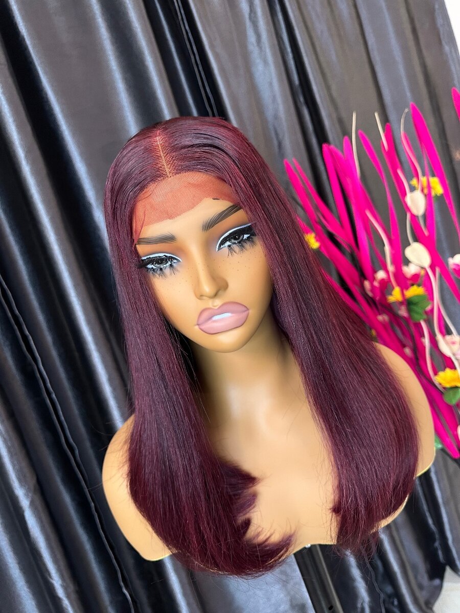 Sdd burgundy wig