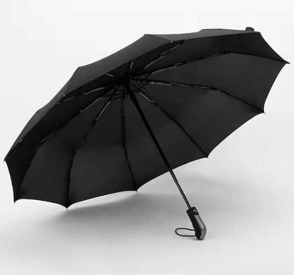 Parapluie Compact Résistant Noir